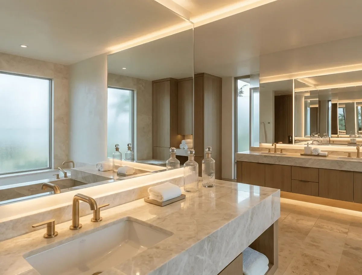 Choosing the Right Mirrors for Stylish Commercial Bathrooms